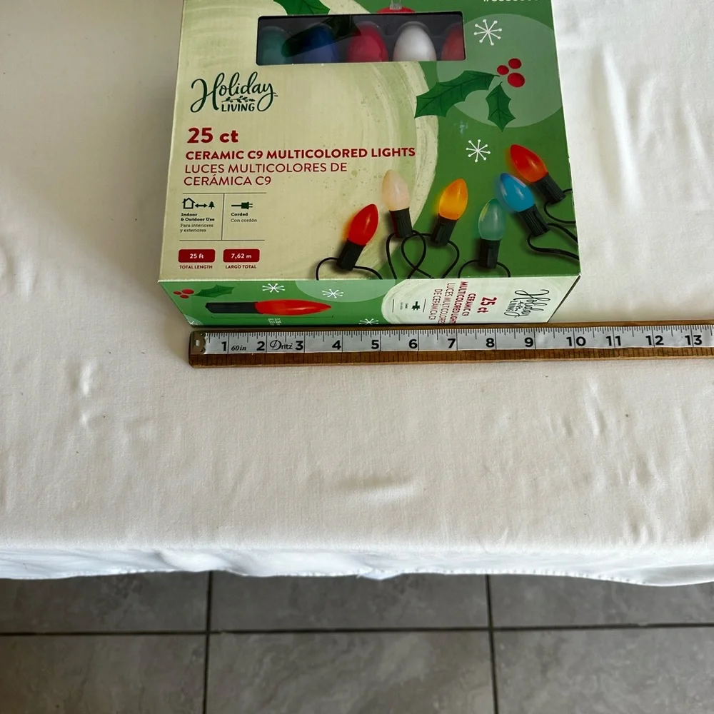Holiday Time Ceramic C9 Multicolored Lights Set Of 3 Boxes Christmas